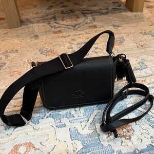 Tory Burch Black Crossbody Bag with Tassel